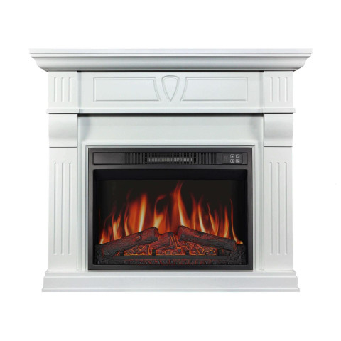 Камінокомплект ArtiFlame Beethoven AF23S білий з обігрівом і звуком горіння вогню