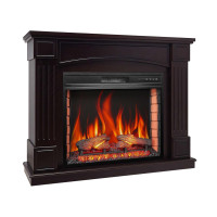 Камінокомплект ArtiFlame Boston AF28S горіх з обігрівом і звуком горіння вогню