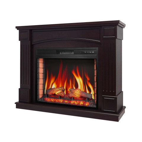 Камінокомплект ArtiFlame Boston AF28S горіх з обігрівом і звуком горіння вогню