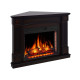 Камінокомплект ArtiFlame Boston Corner AF28S махагон коричневий антик з обігрівом і звуком горіння вогню