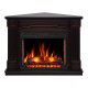 Камінокомплект ArtiFlame Boston Corner AF28S махагон коричневий антик з обігрівом і звуком горіння вогню