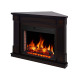 Камінокомплект ArtiFlame Boston Corner AF28S махагон коричневий антик з обігрівом і звуком горіння вогню