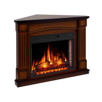 Камінокомплект ArtiFlame Boston Corner AF28S дуб антик з обігрівом і звуком горіння вогню