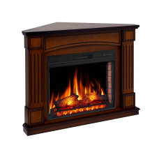 Камінокомплект ArtiFlame Boston Corner AF28S дуб антик з обігрівом і звуком горіння вогню