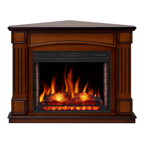 Камінокомплект ArtiFlame Boston Corner AF28S дуб антик з обігрівом і звуком горіння вогню