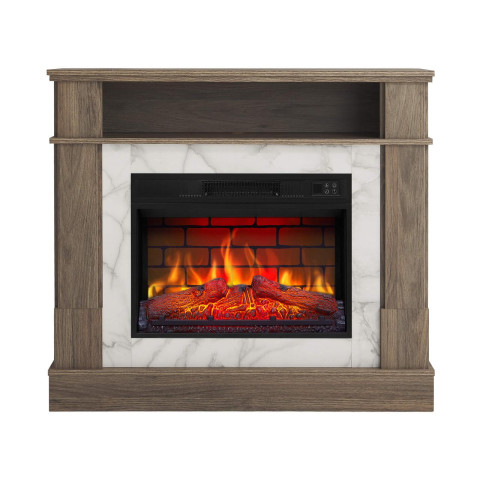 Камінокомплект ArtiFlame For Living AF23BS дуб сірий з обігрівом і звуком горіння вогню