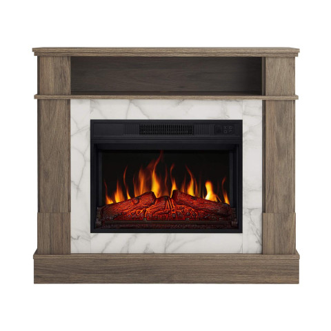 Камінокомплект ArtiFlame For Living AF23S дуб сірий з обігрівом і звуком горіння вогню
