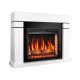 Камінокомплект ArtiFlame Lindos AF28S білий з обігрівом і звуком горіння вогню