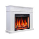Камінокомплект ArtiFlame Neoclassic AF28S білий з обігрівом і звуком горіння вогню