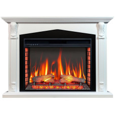 Камінокомплект ArtiFlame Praga AF33 білий з обігрівом без звука