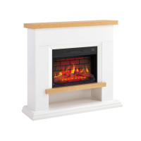 Камінокомплект ArtiFlame Shelford AF23BS білий з обігрівом і звуком горіння вогню