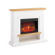 Камінокомплект ArtiFlame Shelford AF23BS білий з обігрівом і звуком горіння вогню