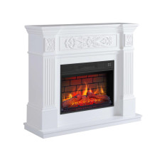 Камінокомплект ArtiFlame Toscana AF23BS білий з обігрівом і звуком горіння вогню