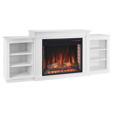 Камінокомплект ArtiFlame Vogue AF28S білий з обігрівом і звуком горіння вогню