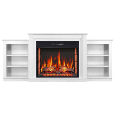 Камінокомплект ArtiFlame Vogue AF28S білий з обігрівом і звуком горіння вогню
