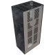 Камін Kratki FLOKI BOX лівий 8 kW Ø 160 в обудові з керамограніту OSSIDO NERO