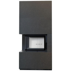 Камін Kratki FLOKI BOX лівий 8 kW Ø 160 в обудові модульній INDIAN BLACK