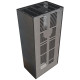 Камін Kratki FLOKI BOX лівий 8 kW Ø 160 в обудові модульній INDIAN BLACK
