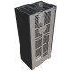 Камін Kratki FLOKI BOX лівий 8 kW Ø 160 в обудові модульній ZIMBABWE NERO