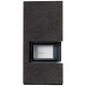 Камін Kratki FLOKI BOX правий 8 kW Ø 160 в обудові з керамограніту FOKOS GRAFITE