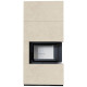 Камін Kratki FLOKI BOX правий 8 kW Ø 160 в обудові з керамограніту FOKOS SALE