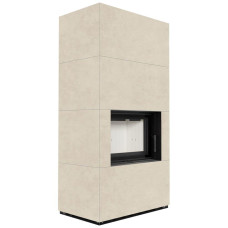 Камін Kratki FLOKI BOX 8 kW Ø 160 в обудові з керамограніту FOKOS SALE