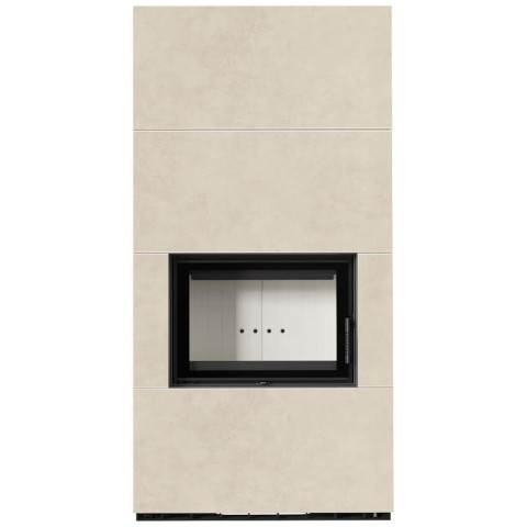 Камін Kratki FLOKI BOX 8 kW Ø 160 в обудові з керамограніту FOKOS SALE