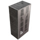 Камін Kratki FLOKI BOX 8 kW Ø 160 в обудові з керамограніту NATURALI NERO GRECO