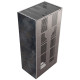 Камін Kratki FLOKI BOX 8 kW Ø 160 в обудові з керамограніту OSSIDO NERO