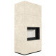 Камін Kratki FLOKI BOX 8 kW Ø 160 в обудові з керамограніту OXIDE BIANCO