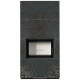 Камін Kratki FLOKI BOX 8 kW Ø 160 в обудові з керамограніту OXIDE NERO