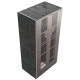 Камін Kratki FLOKI BOX 8 kW Ø 160 в обудові з керамограніту OXIDE NERO