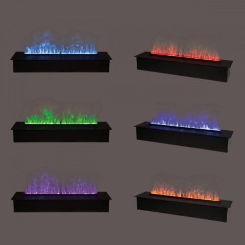 Електрокамін паровий зі ефектом полумʼя, звуком A-Fire Cassette SF100 LOG Multicolor вбудований