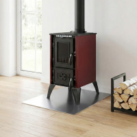 Турецька піч-камін на дровах та вугіллі до 80 м² чавунна Duval EM-220F 7 кВт (42х79х54 см)