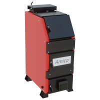 Котел твердопаливний 50 кВт Amica Premium шахтного типа. 5.2 мм (1350х700х910 мм) польский