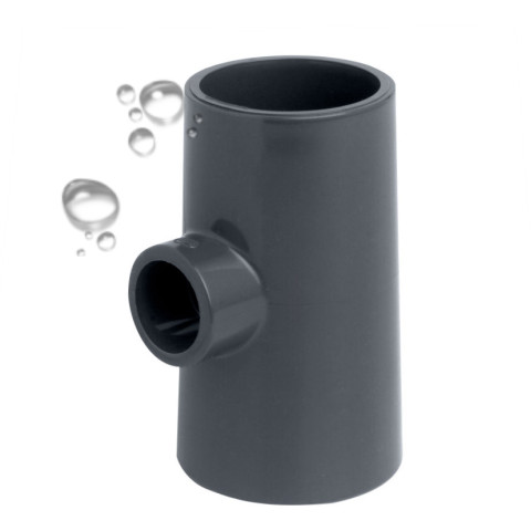 Трійник ПВХ Era UST0290х63 редукційний, d90х63 мм