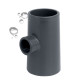 Трійник ПВХ Era UST0290х63 редукційний, d90х63 мм