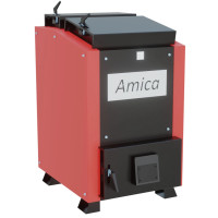 Котел твердопаливний шахтний до 140 м² Amica Profi 14 кВт із сталі товщиною 5 мм для опалення будинку, дачі, гаража чи виробництва