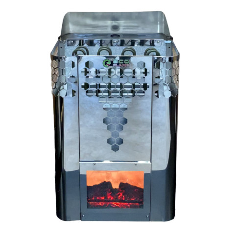 Електрокам'янка для лазні та сауни Ecoflame HYB60 6 кВт + пульт CON6