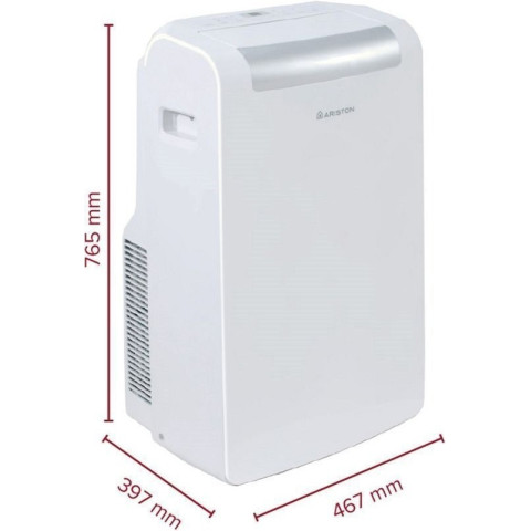 Кондиціонер мобільний Ariston Mobis Plus 10 до 20 м2 для дому білий