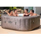 Надувний СПА-джакузі Bestway Rome 6001K квадратний 180x180x71 см 4-6-місний аеромасаж Wi-Fi
