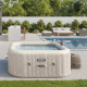 Надувний СПА-джакузі Intex Chevron Deluxe 175x175x71 см 4-місний аеромасаж