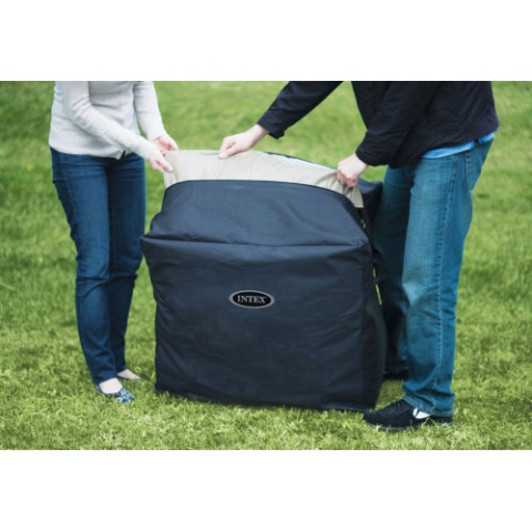 Надувний СПА-джакузі Intex Chevron Deluxe 175x175x71 см 4-місний аеромасаж