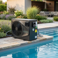 Тепловий насос до басейну до 30 м³ Bevo HydroPro P6/32 інверторний 5,8 кВт чорний. Працює також на охолодження