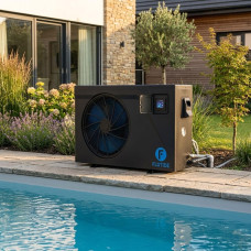 Тепловий насос до басейну до 70 м³ Flotide Heat РХ14/32 Inverter інверторний 14 кВт чорний. Працює також на охолодження