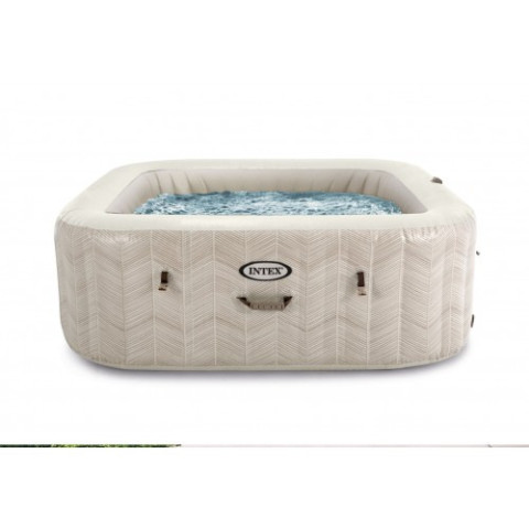 Надувний СПА-джакузі Intex Chevron Deluxe 195x195x71 см 4-6-місний аеромасаж