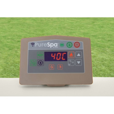 Надувний СПА-джакузі Intex Chevron Deluxe 195x195x71 см 4-6-місний аеромасаж