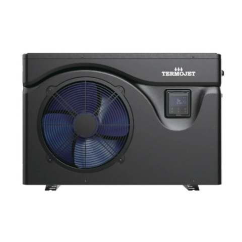 Тепловий насос для басейну Termojet Dolphin 35-70 м³ інверторний 18 кВт (1000x400x660 мм) до -10°C з Wi-Fi, чорний A+++