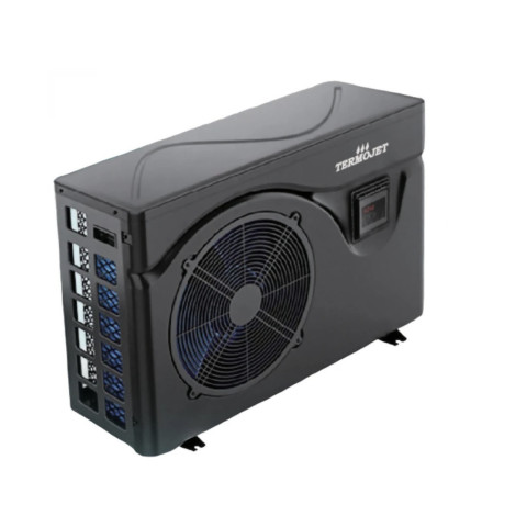 Тепловий насос для басейну Termojet Dolphin 45-80 м³ інверторний 21 кВт (1130x455x760 мм) до -10°C з Wi-Fi, чорний A+++