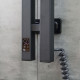 Рушникосушка Navin Силует Квадро 90х1200 Sensor права, чорний муар